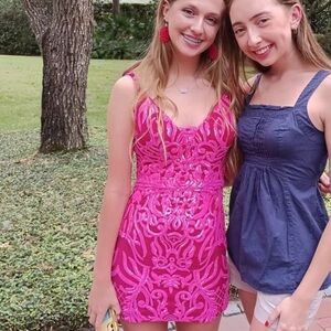 Pink Mini Dress